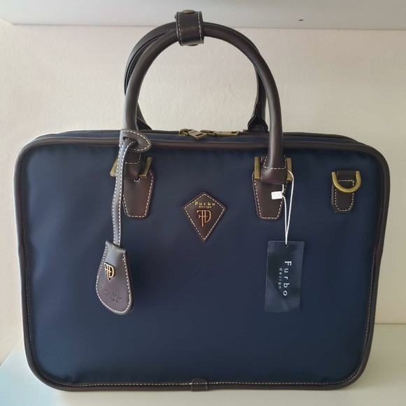 Furbo Design FRB014 Albano Bag - Navy/Brown - Picture 1 of 4